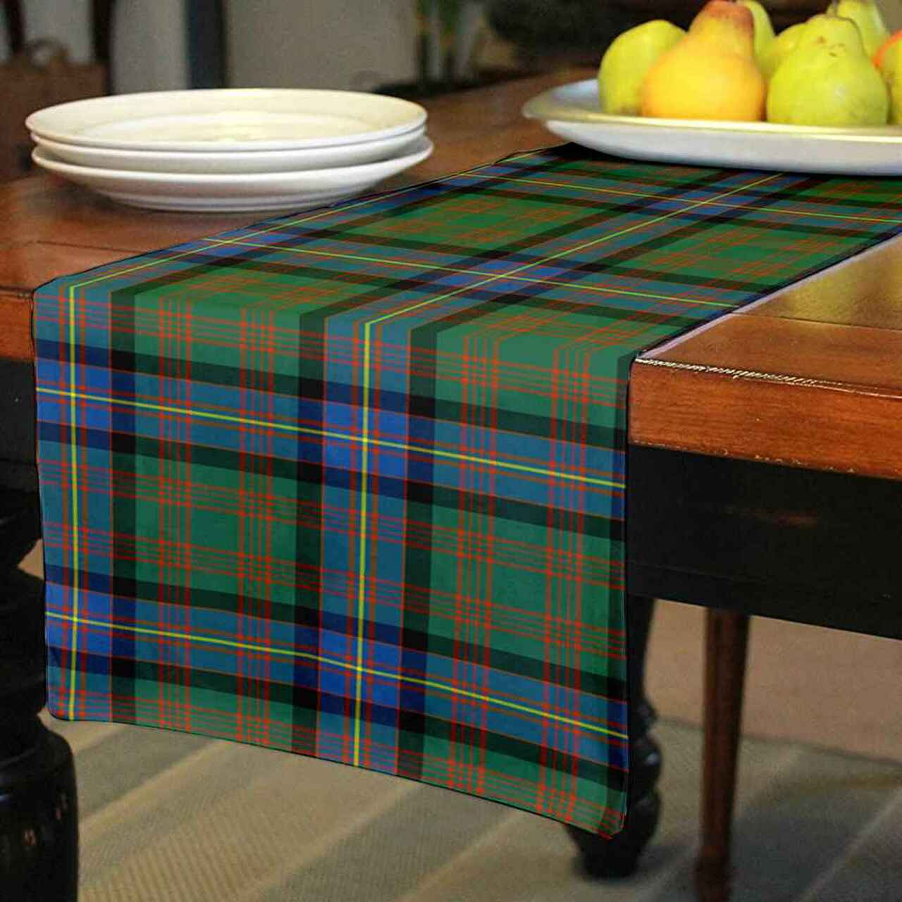 Cochrane Ancient Tartan Table Runner - Cotton table runner