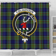 Colquhoun Tartan Crest Shower Curtain