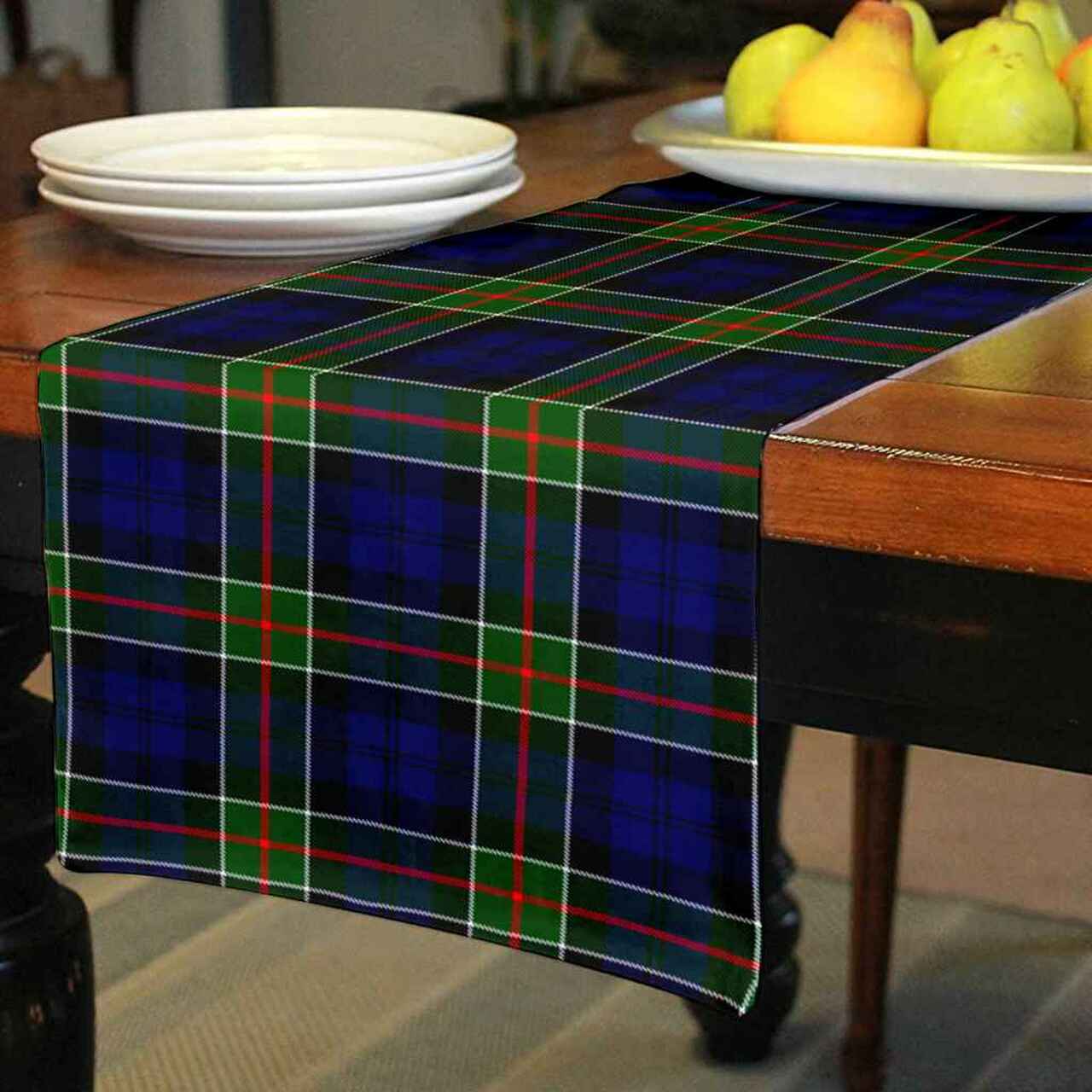 Colquhoun Modern Tartan Table Runner - Cotton table runner