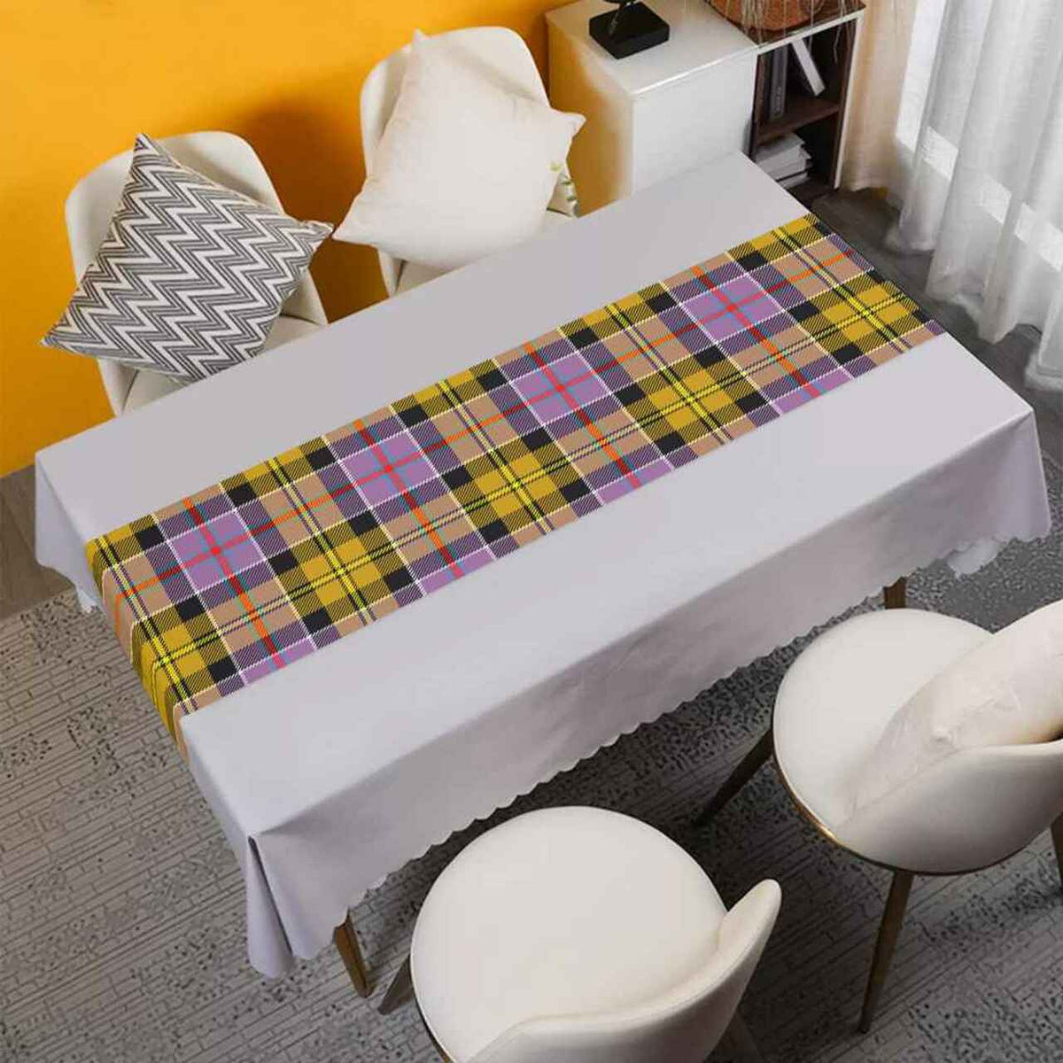 Culloden Ancient Tartan Table Runner - Cotton table runner