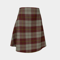 Cunningham Burgundy Dancers Tartan Flared Skirt