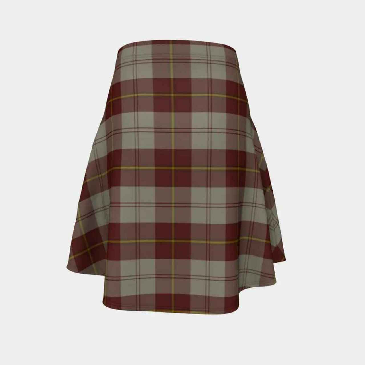 Cunningham Burgundy Dancers Tartan Flared Skirt