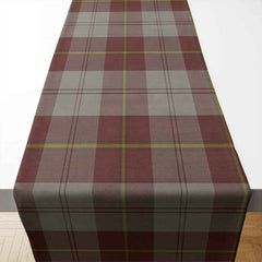 Cunningham Burgundy Dancers Tartan Table Runner - Cotton table runner