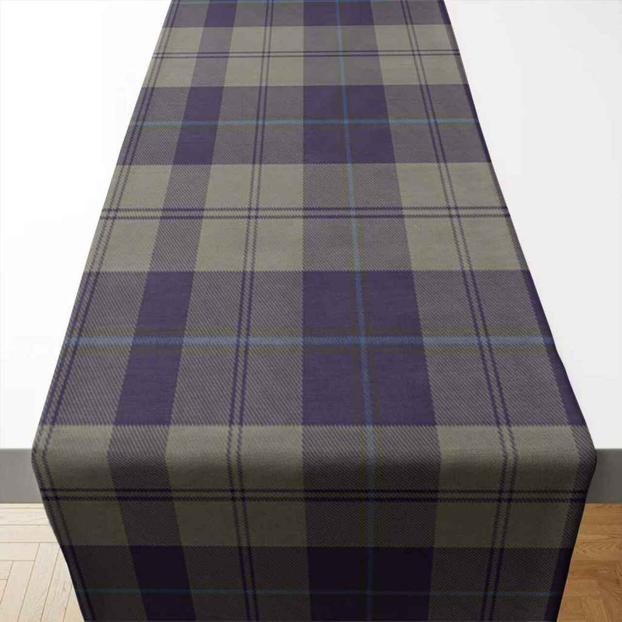 Cunningham Dress Blue Dancers Tartan Table Runner - Cotton table runner