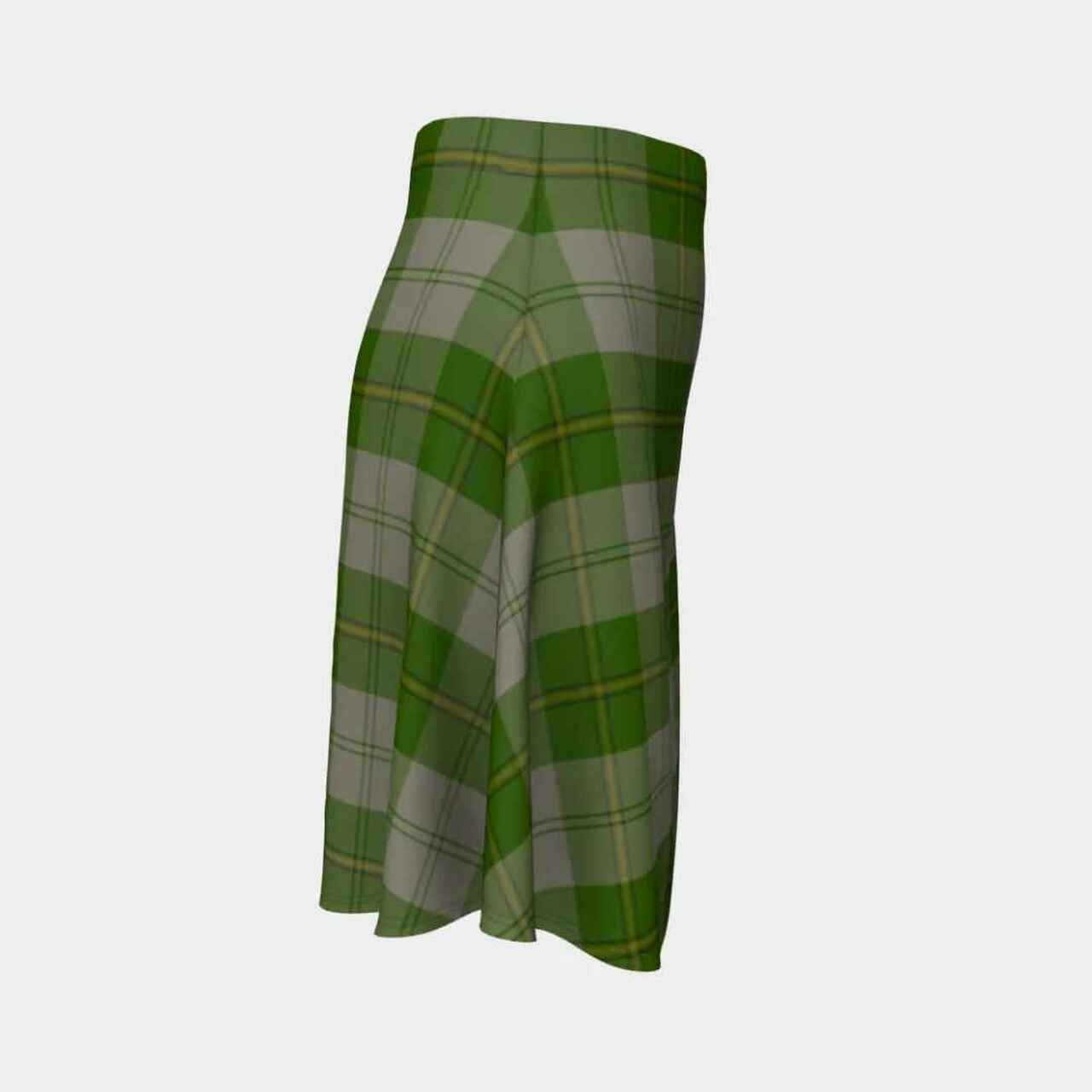 Cunningham Dress Green Dancers Tartan Flared Skirt