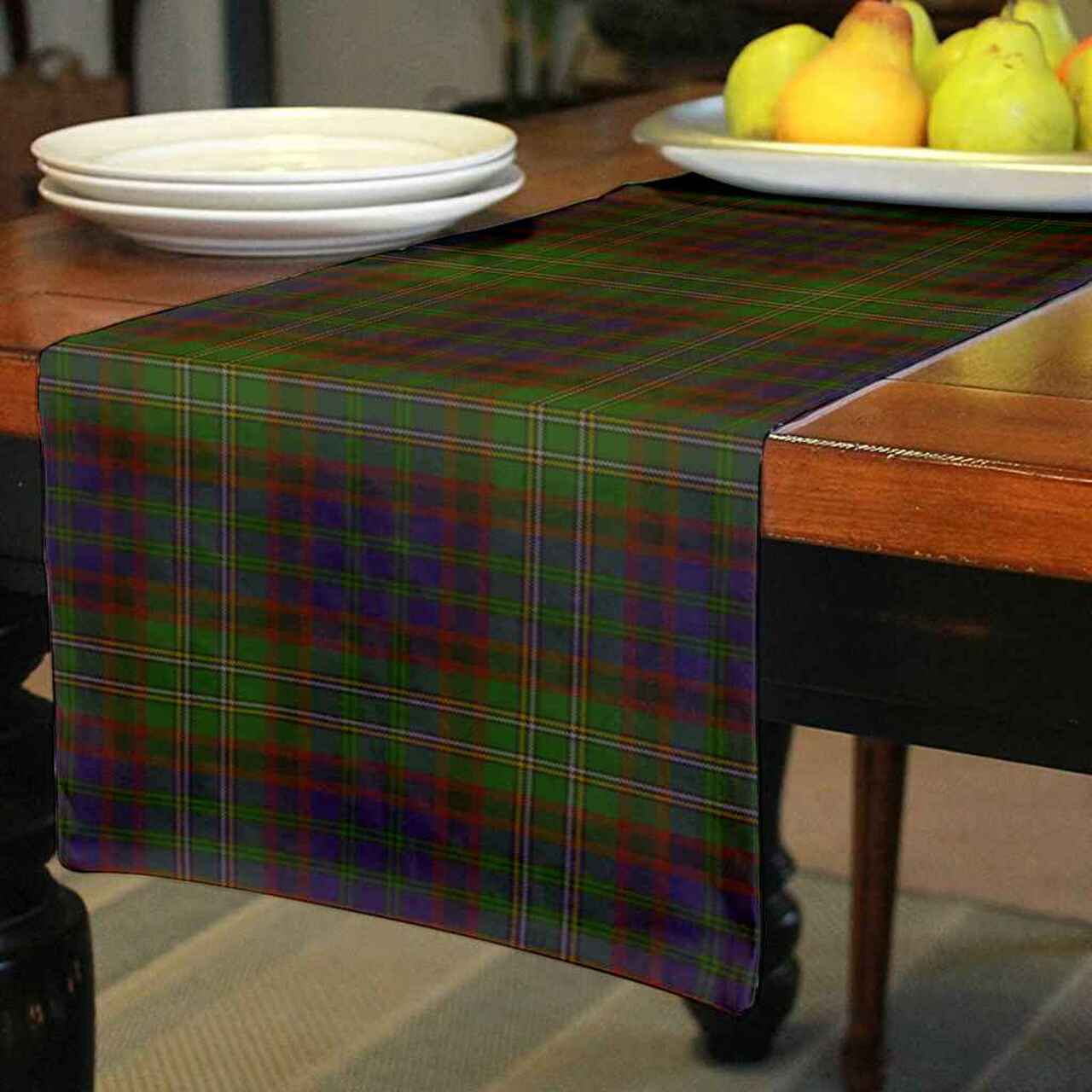 Cunningham Hunting Modern Tartan Table Runner - Cotton table runner