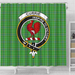 Currie Tartan Crest Shower Curtain