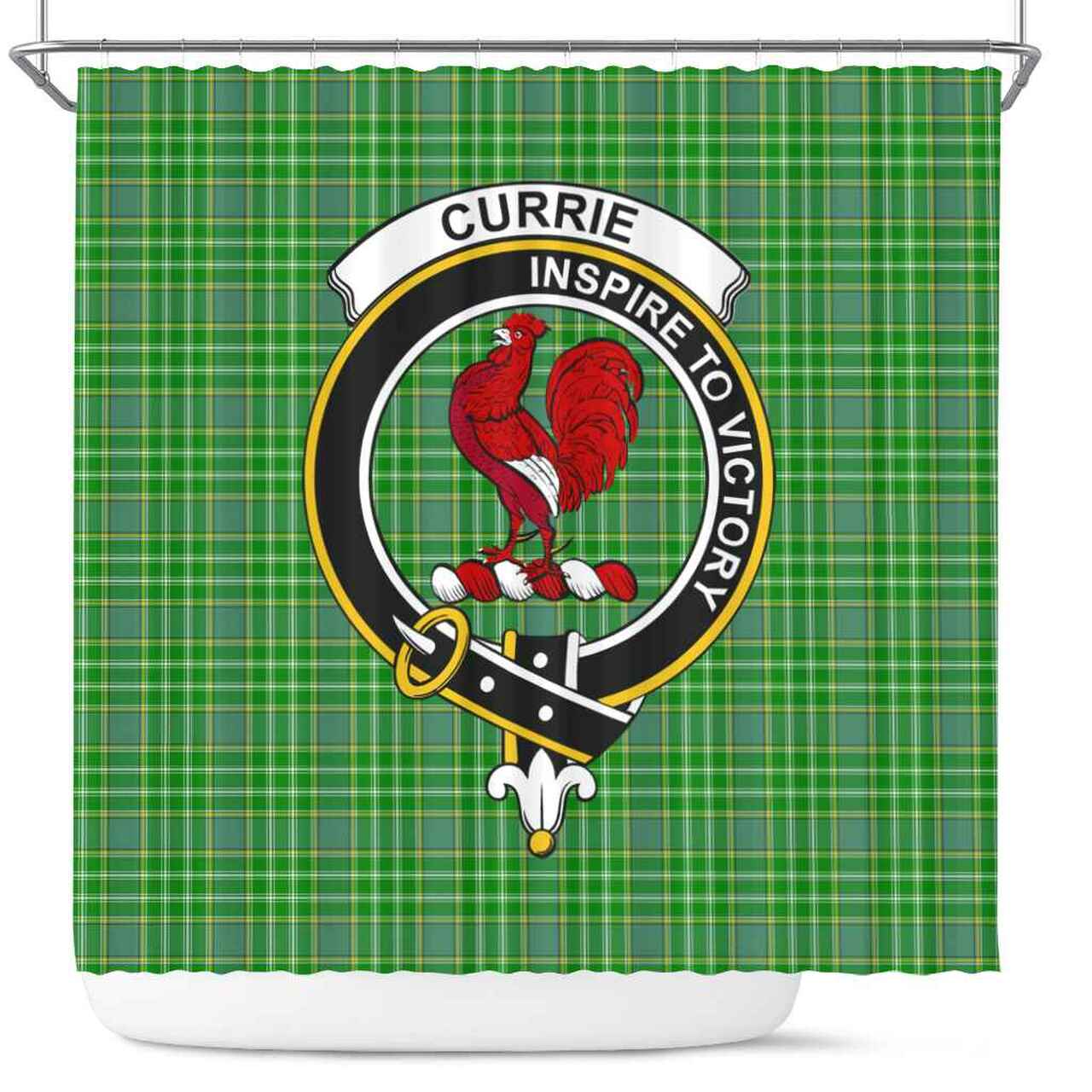 Currie Tartan Crest Shower Curtain