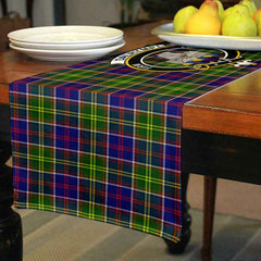 Dalrymple Tartan Crest Table Runner - Cotton table runner