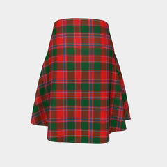 Dalziel Modern Tartan Flared Skirt