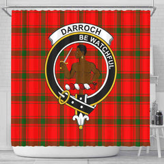 Darroch (Gourock) Tartan Crest Shower Curtain