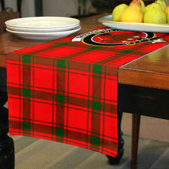 Darroch (Gourock) Tartan Crest Table Runner - Cotton table runner