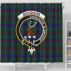 Davidson Tartan Crest Shower Curtain