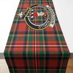 Dennistoun Tartan Crest Table Runner - Cotton table runner