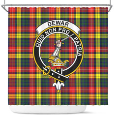 Dewar Tartan Crest Shower Curtain