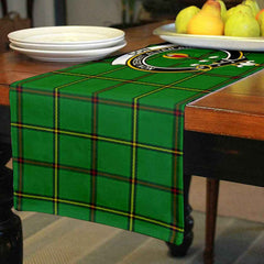 Don Tartan Crest Table Runner - Cotton table runner