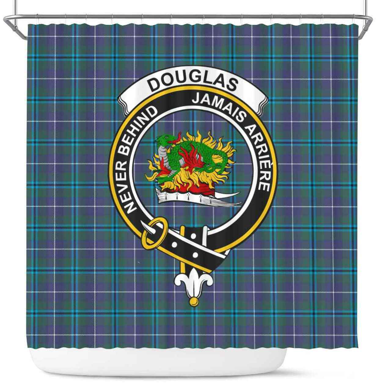 Douglas Tartan Crest Shower Curtain