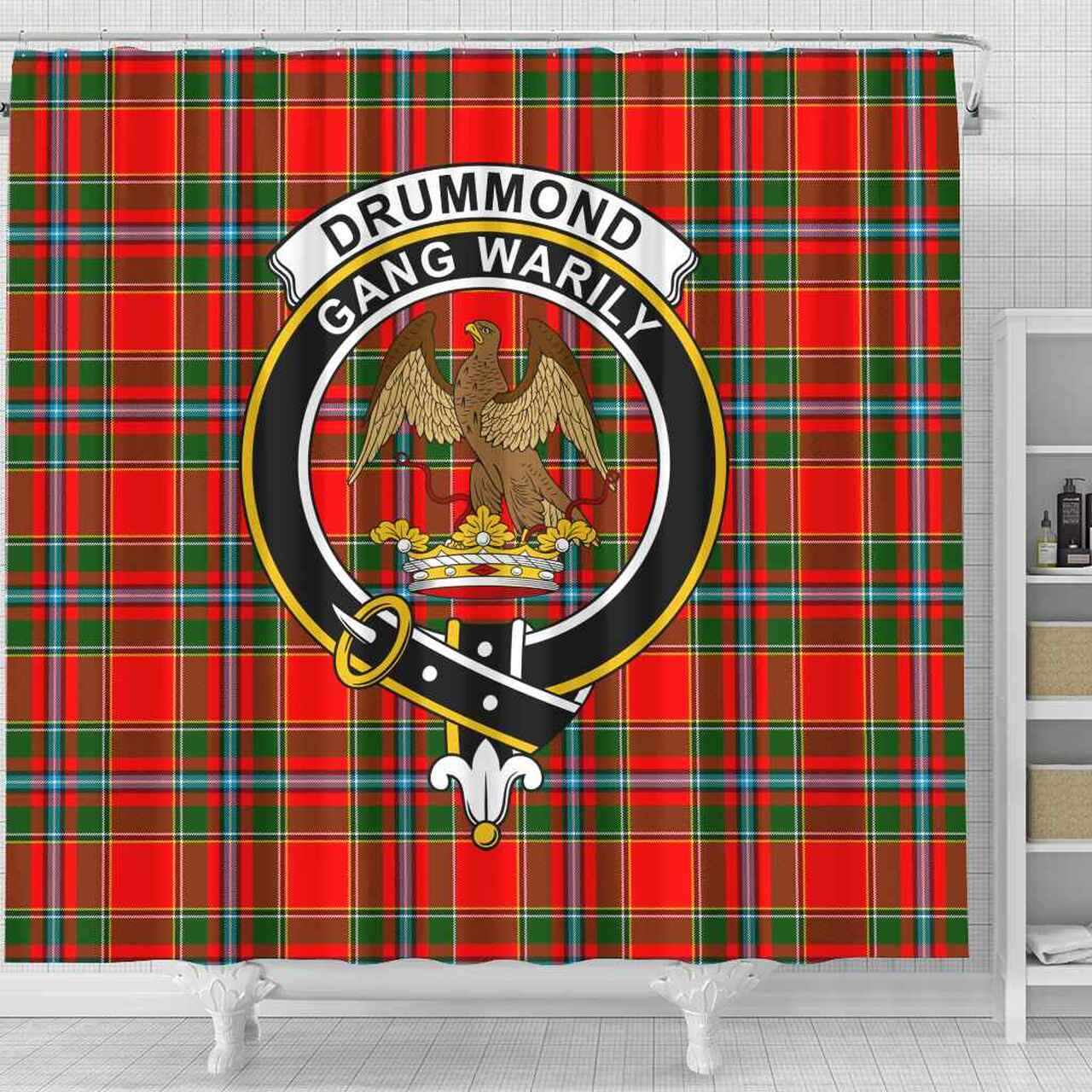 Drummond Tartan Crest Shower Curtain