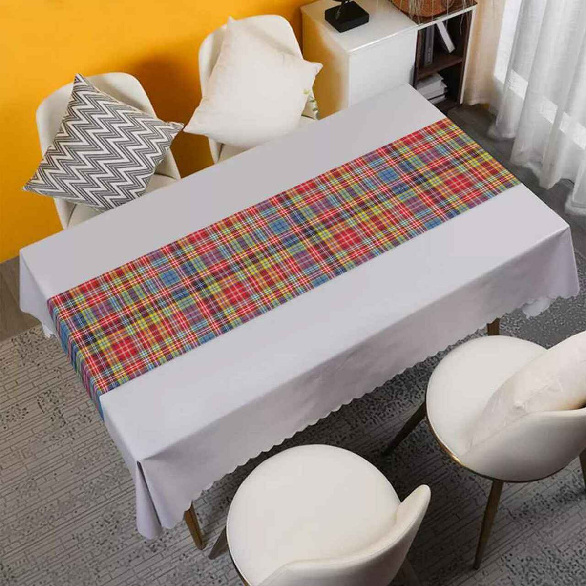 Drummond of Strathallan Tartan Table Runner - Cotton table runner