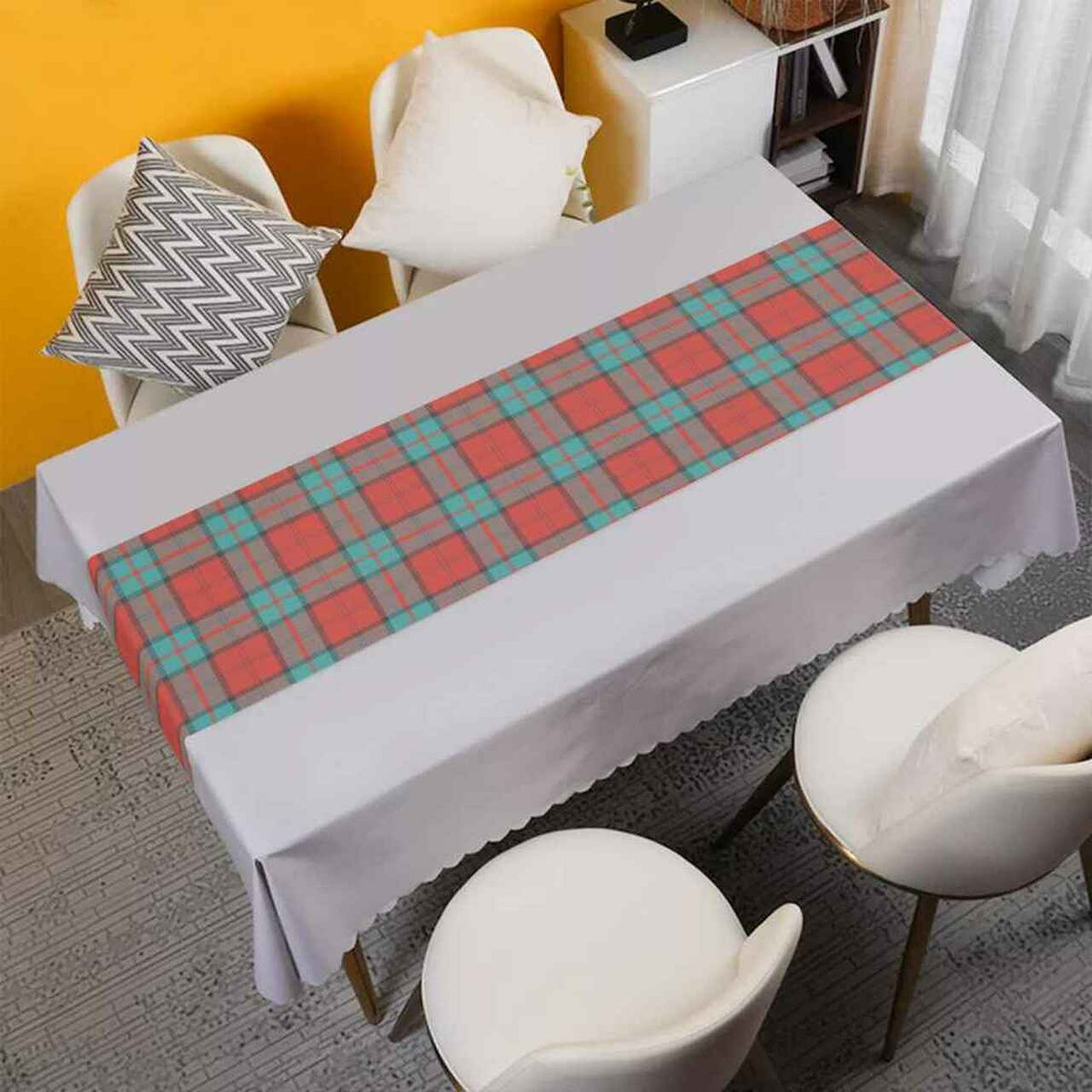 Dunbar Ancient Tartan Table Runner - Cotton table runner