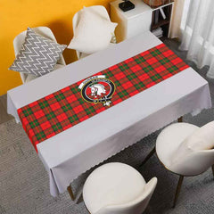 Dunbar Tartan Crest Table Runner - Cotton table runner