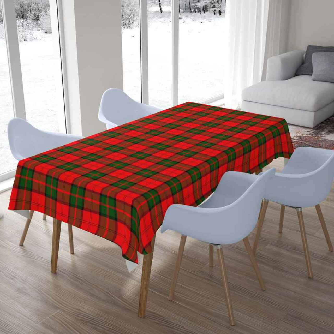 Dunbar Modern Tartan Tablecloth