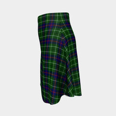 Duncan Modern Tartan Flared Skirt