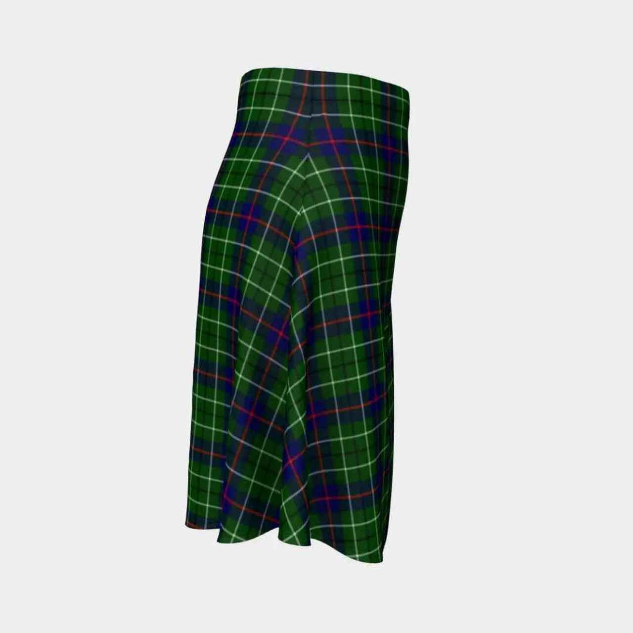 Duncan Modern Tartan Flared Skirt