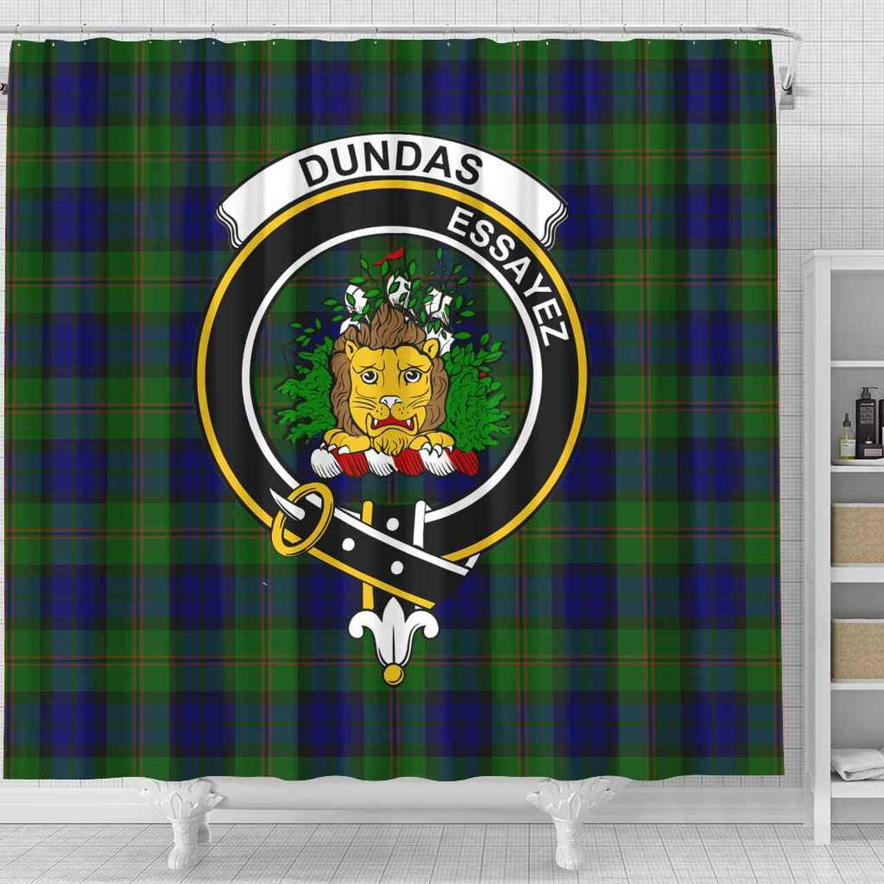 Dundas Tartan Crest Shower Curtain