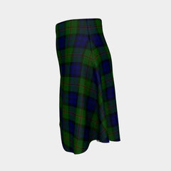 Dundas Modern Tartan Flared Skirt