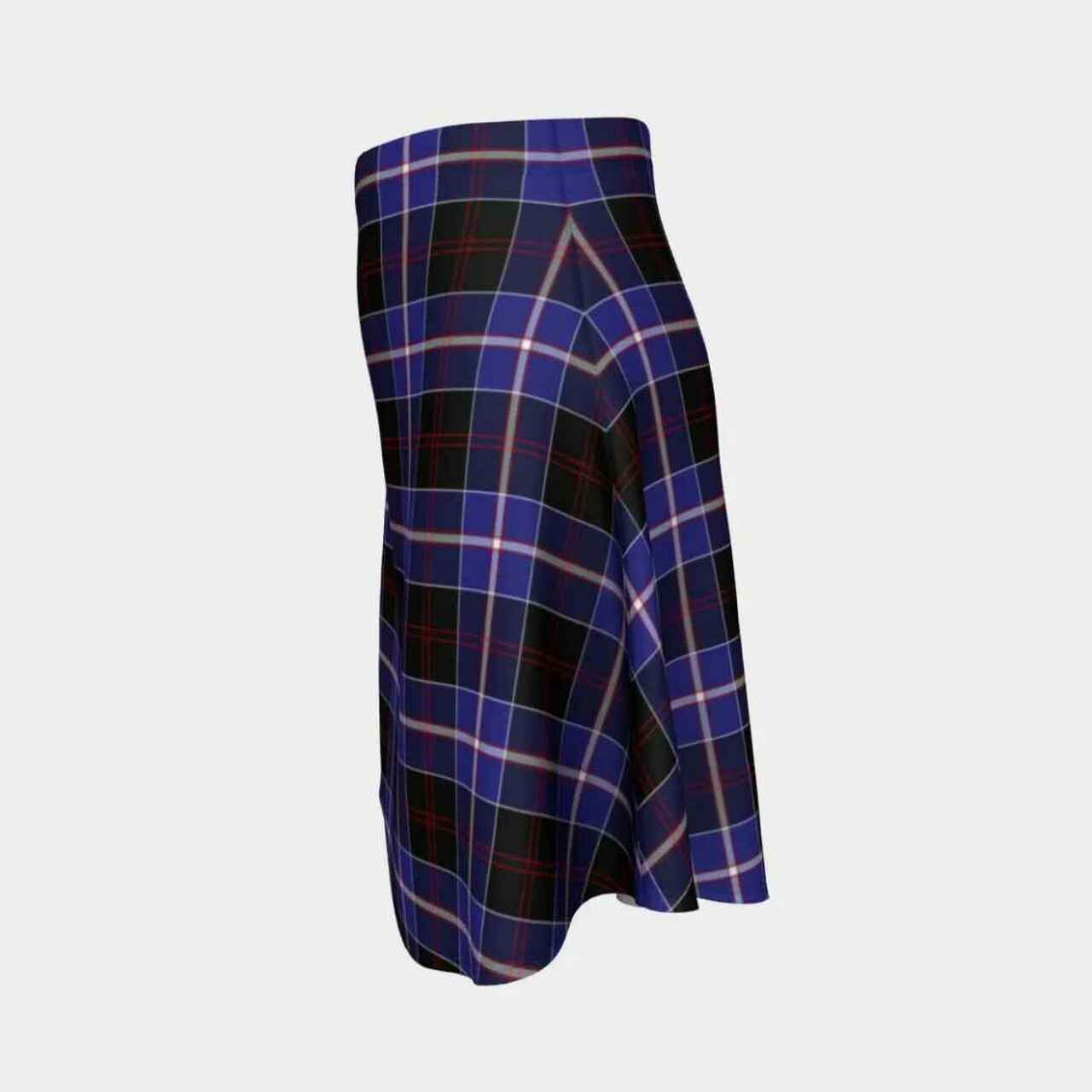 Dunlop Modern Tartan Flared Skirt