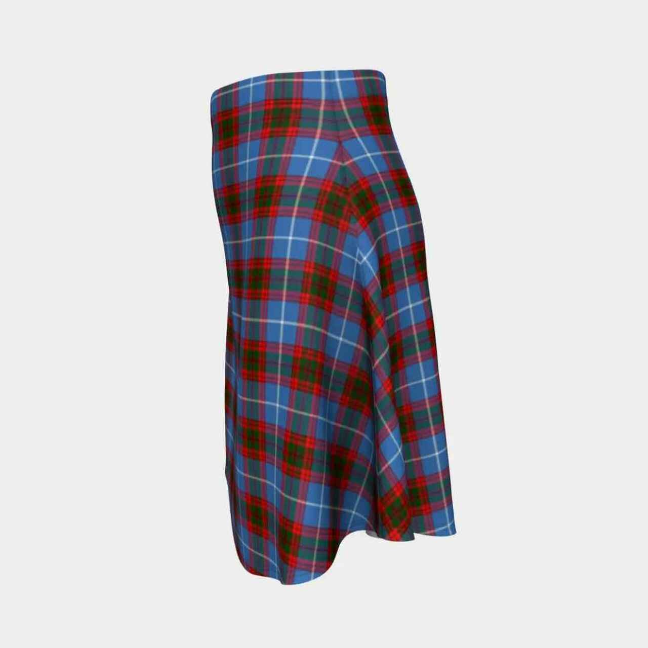 Edinburgh District Tartan Flared Skirt