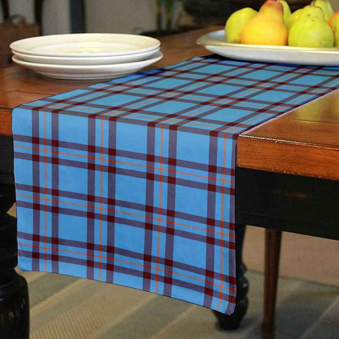 Elliot Ancient Tartan Table Runner - Cotton table runner