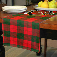 Erskine Tartan Crest Table Runner - Cotton table runner