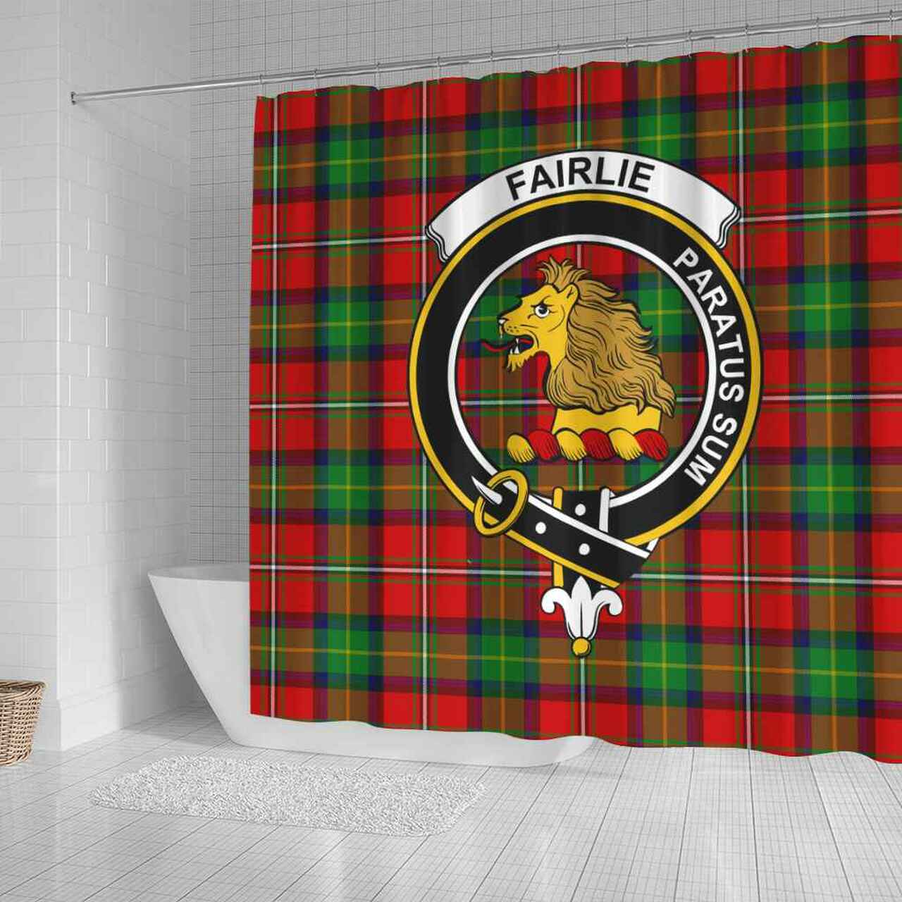 Fairlie Tartan Crest Shower Curtain