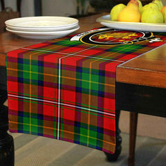 Fairlie Tartan Crest Table Runner - Cotton table runner