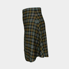 Farquharson Weathered Tartan Flared Skirt