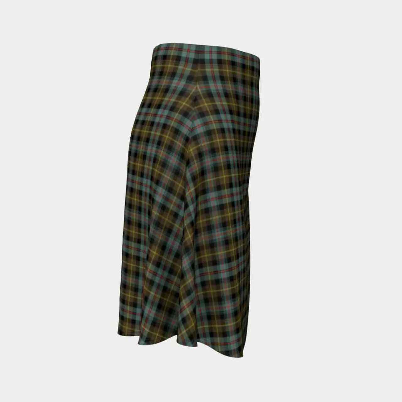 Farquharson Weathered Tartan Flared Skirt