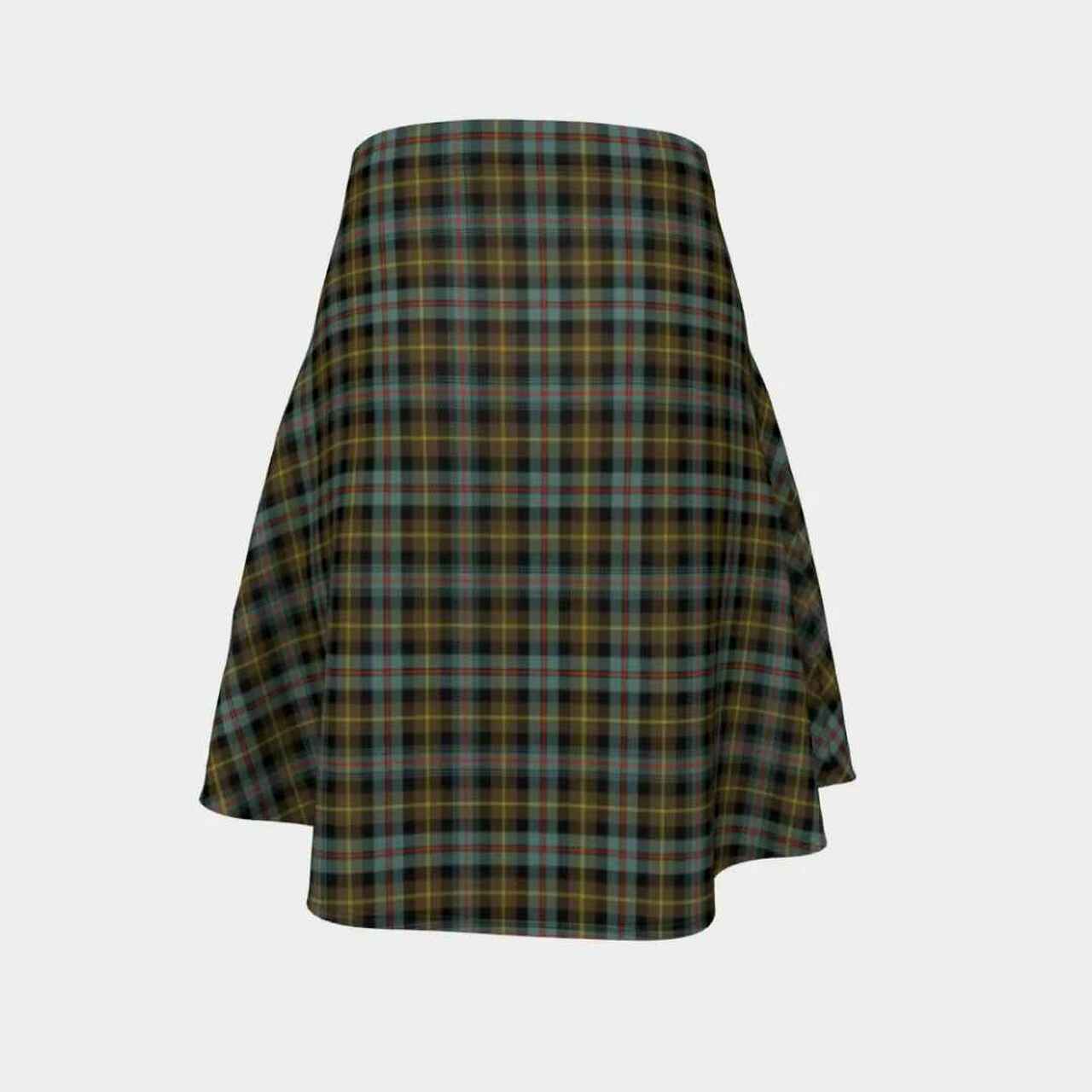 Farquharson Weathered Tartan Flared Skirt