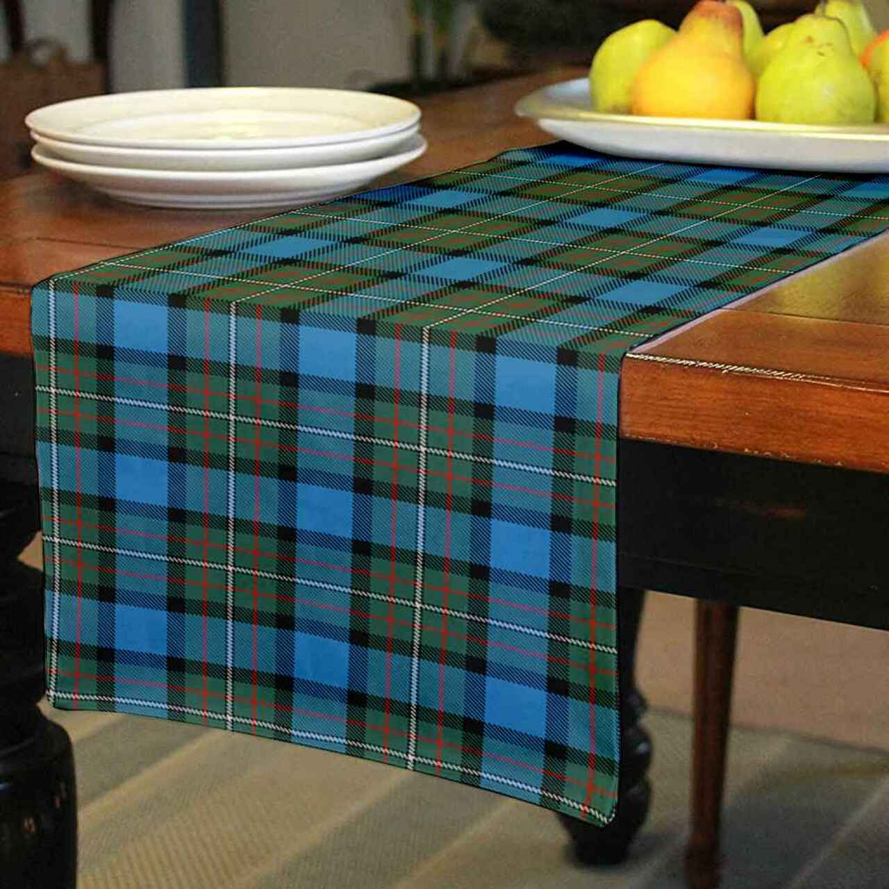 Fergusson Ancient Tartan Table Runner - Cotton table runner