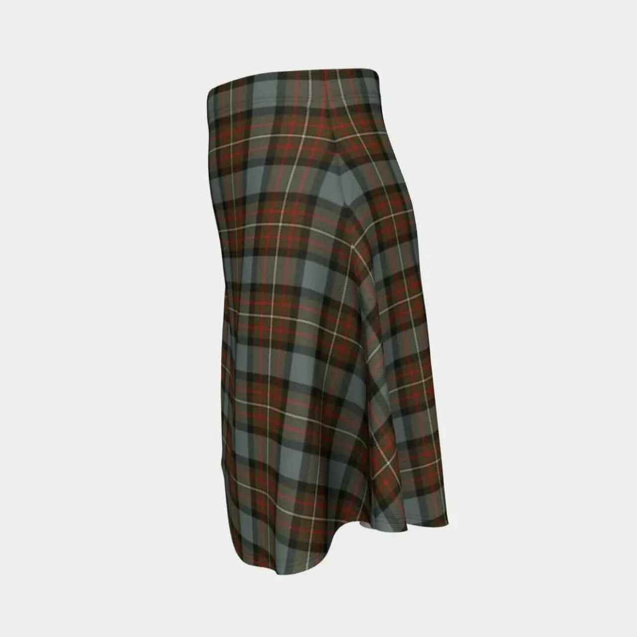 Fergusson Weathered Tartan Flared Skirt