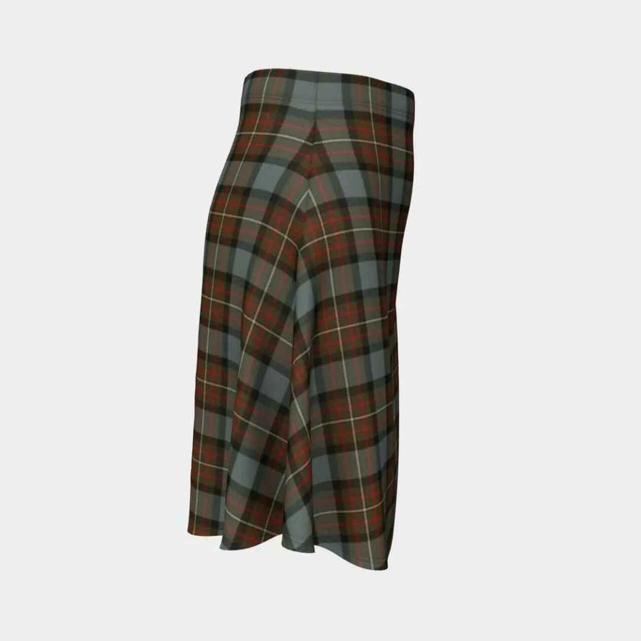 Fergusson Weathered Tartan Flared Skirt