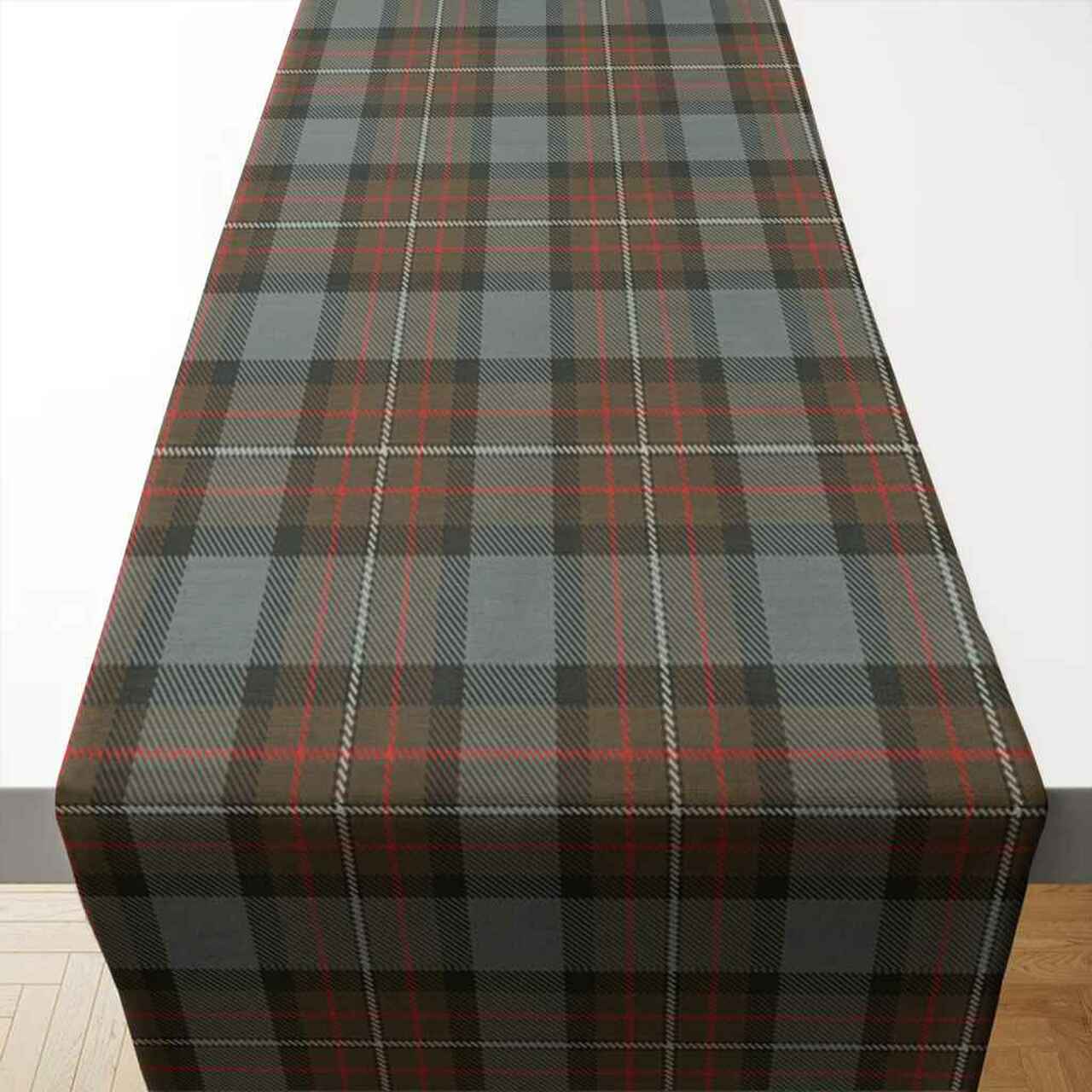 Fergusson Weathered Tartan Table Runner - Cotton table runner