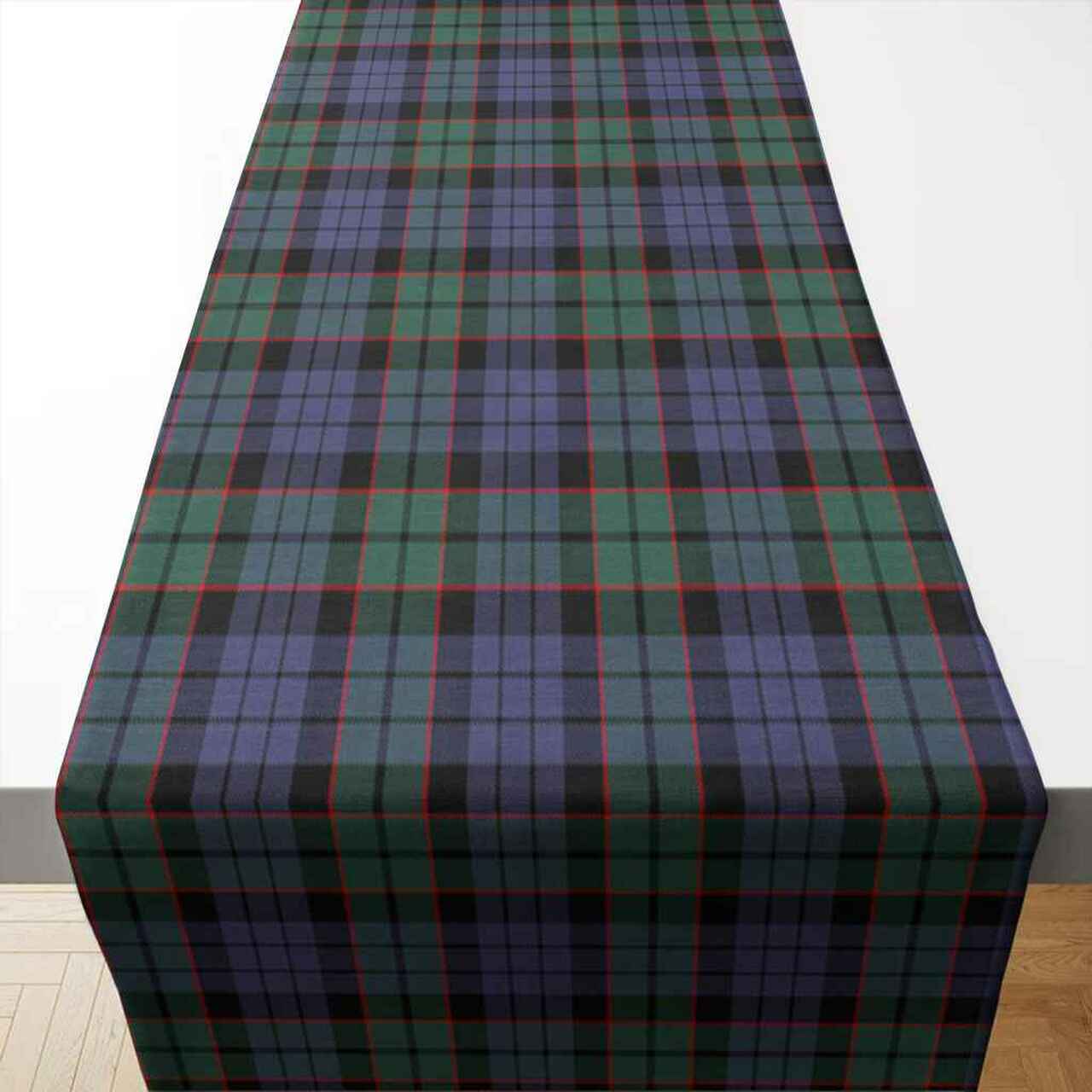 Fletcher Modern Tartan Table Runner - Cotton table runner