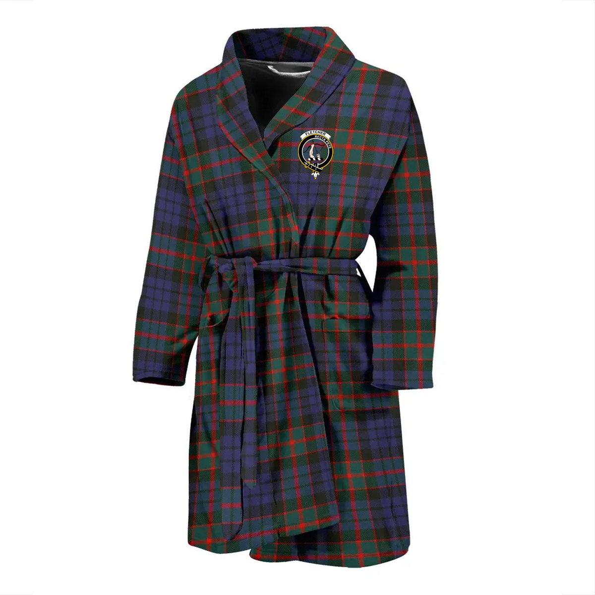 Fletcher of Dunans Tartan Crest Bathrobe