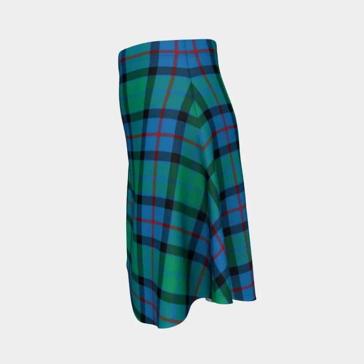 Flower Of Scotland Tartan Flared Skirt