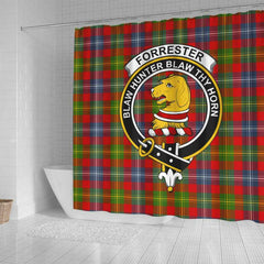 Forrester Tartan Crest Shower Curtain