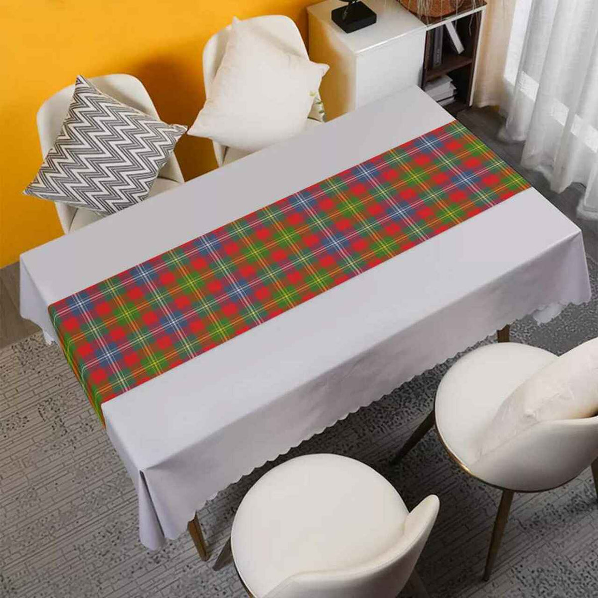 Forrester Tartan Table Runner - Cotton table runner