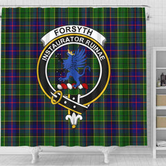 Forsyth Tartan Crest Shower Curtain