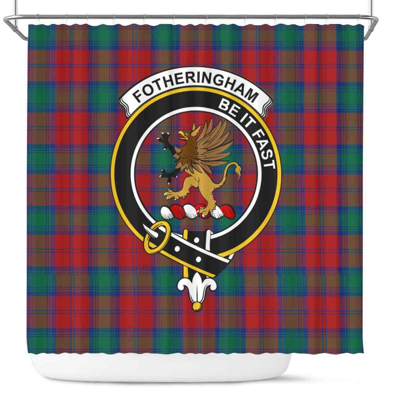 Fotheringham Tartan Crest Shower Curtain